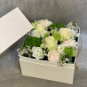 Flower box, boite à fleurs couleur blanc et vert, Des Lys & Délices, Sion