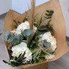 Bouquet bohème dans les blancs, Des Lys & Délices, Sion