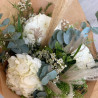 Bouquet bohème dans les blancs, Des Lys & Délices, Sion
