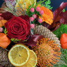 Bouquet premiers frimas, Bouquet de fleurs fraîches, Des Lys & Délices, Sion