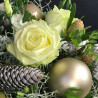 Bouquet Noël Blanc, Des Lys & Délices, Sion, Artisan Fleuriste en Valais