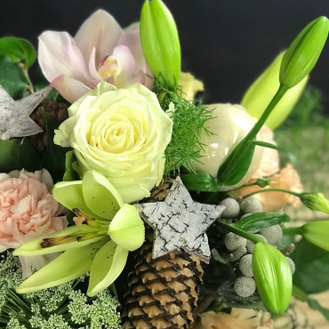 Bouquet douceur de Noël, Des Lys & Délices, Sion