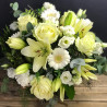 Bouquet hommage blanc, Des Lys & Délices, Sion