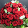 Bouquet rouge composé uniquement de roses Red Naomi, Des Lys & Délices, Sion
