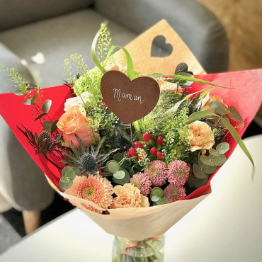 Bouquet de fleurs fraîches, Bouquet de fleurs pour la fête des mères, Des Lys & Délices, Sion