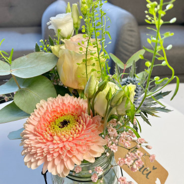 Arrangement de fleurs pour dire merci, Des Lys & Délices, Sion