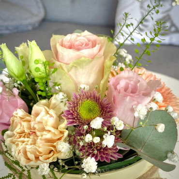 Flower box, boite à fleurs couleurs pastel, Des Lys & Délices, Sion