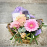 Arrangement de fleurs fraîches, avec un brin de lavande, Des Lys & Délices, Sion