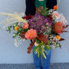 Bouquet bohème dans les teintes chaleureuses, Des Lys & Délices, Sion