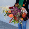 Bouquet bohème dans les teintes automnales, Des Lys & Délices, Sion