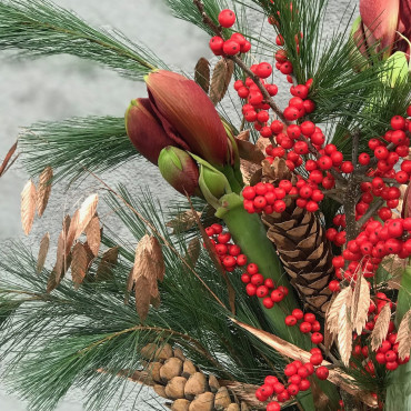 Bouquet de d'amaryllis, Bouquet de fleurs fraîches, Des Lys & Délices, Sion