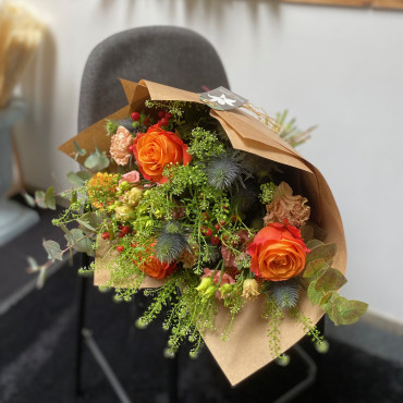 Bouquet champêtre chic, Des Lys & Délices, Fleuriste, Sion