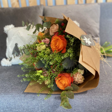 Bouquet champêtre chic, Des Lys & Délices, Fleuriste, Sion