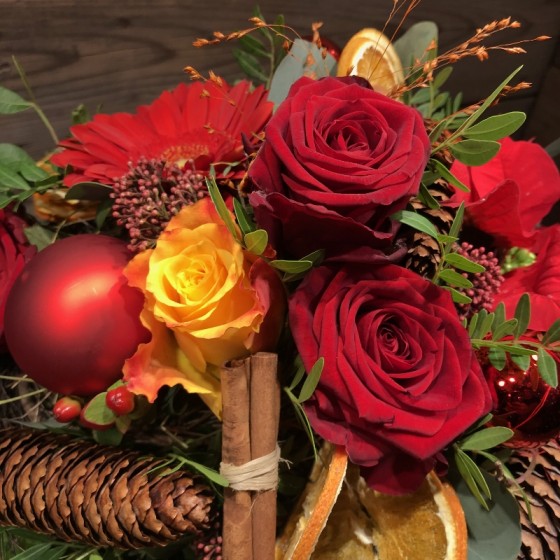 Bouquet inspiré du temps de l'Avent, Des Lys & Délices, Sion