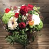 Bouquet coloré en forme de coeur, Des Lys & Délices, Sion, fleursion.ch