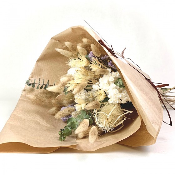 Bouquet de fleurs séchées, Des Lys & Délices, Fleuriste à Sion