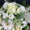 Bouquet blanc avec les plus belles fleurs disponible du jour, Des Lys & Délices, Fleuriste, Sion