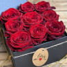 Flower box, boite à fleurs couleurs rouge et nounours, Des Lys & Délices, Sion