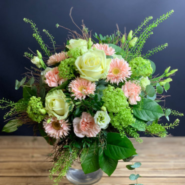 Bouquet tendre et pastel, Des Lys & Délices, Sion